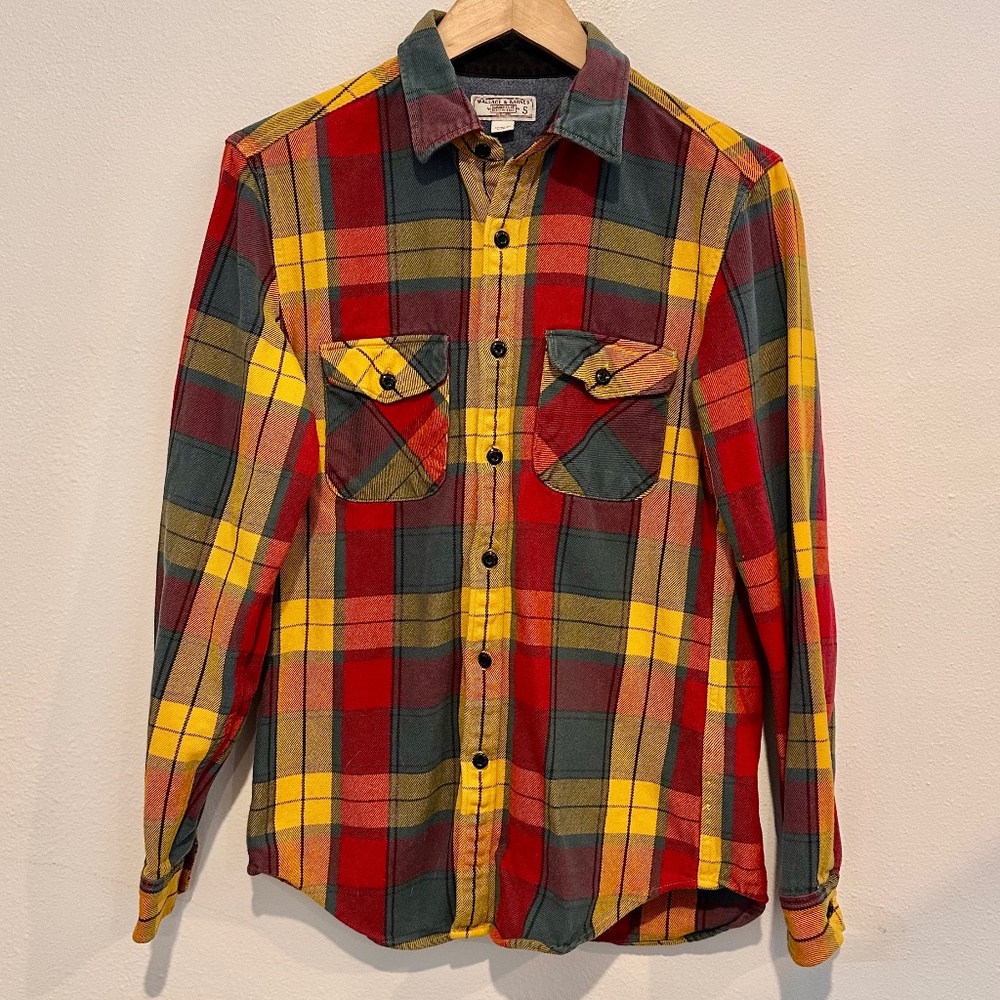 Wallace & Barnes J.Crew Heavyweight Flannel Shirt - Men’s Small
